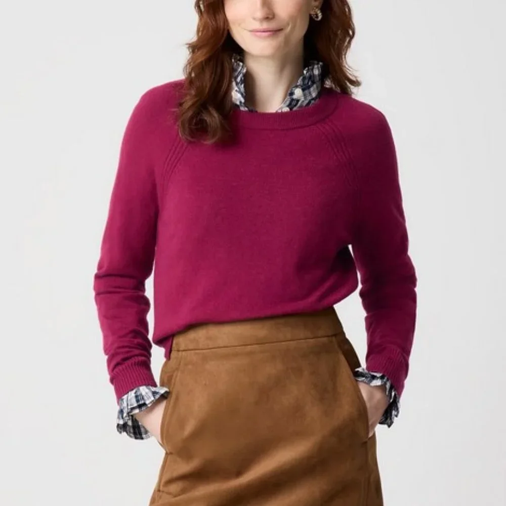 J. Crew Wool-blend boyfriend sweater 2X